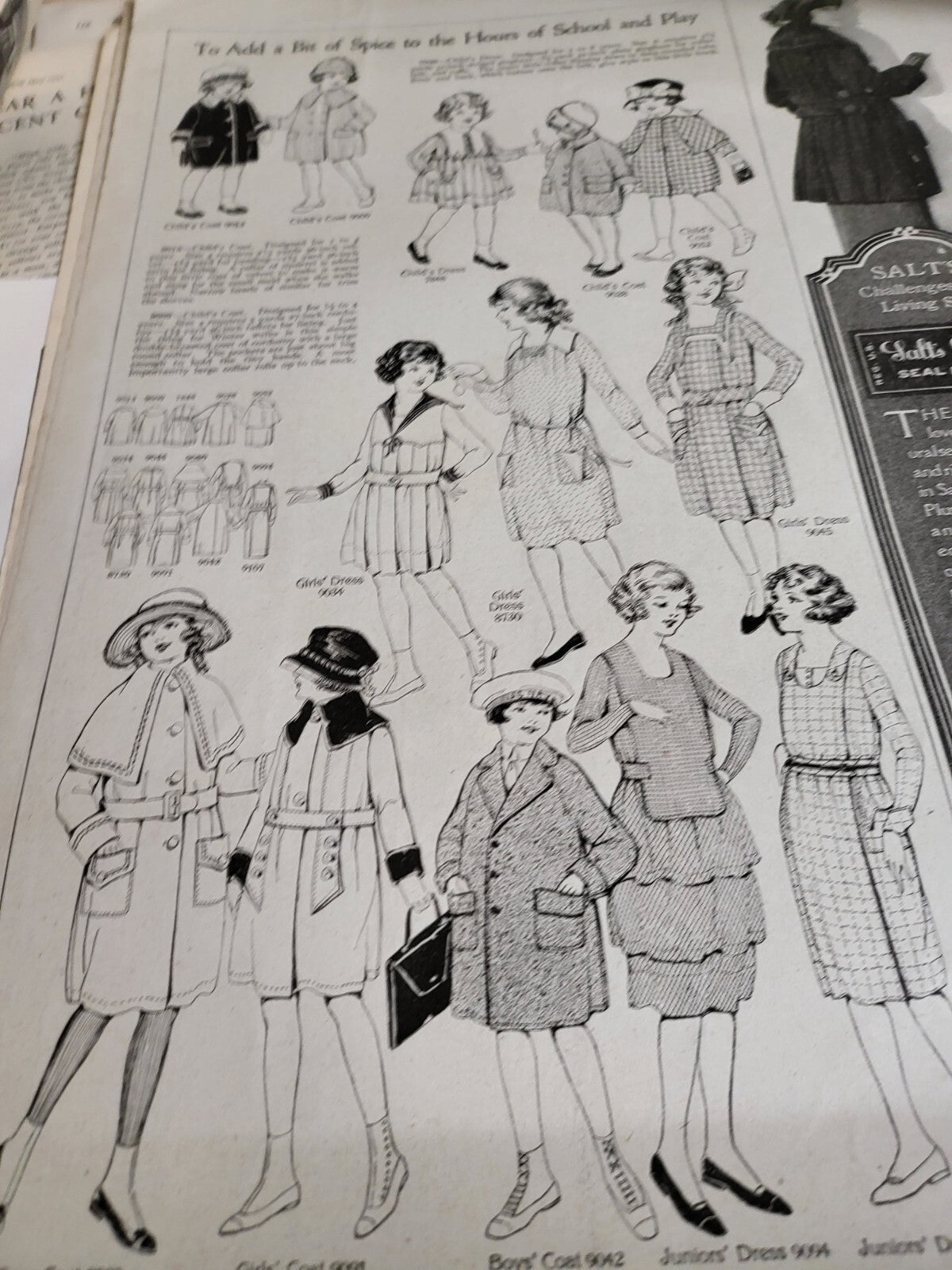 Vintage Book - 38 Pictorial Review Magazine Cutouts Pages 1912-1927    #2707