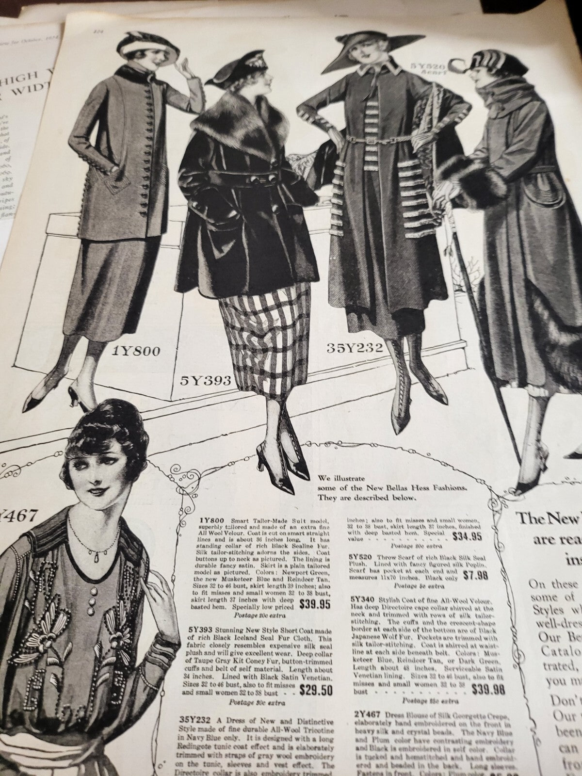 Vintage Book - 38 Pictorial Review Magazine Cutouts Pages 1912-1927    #2707