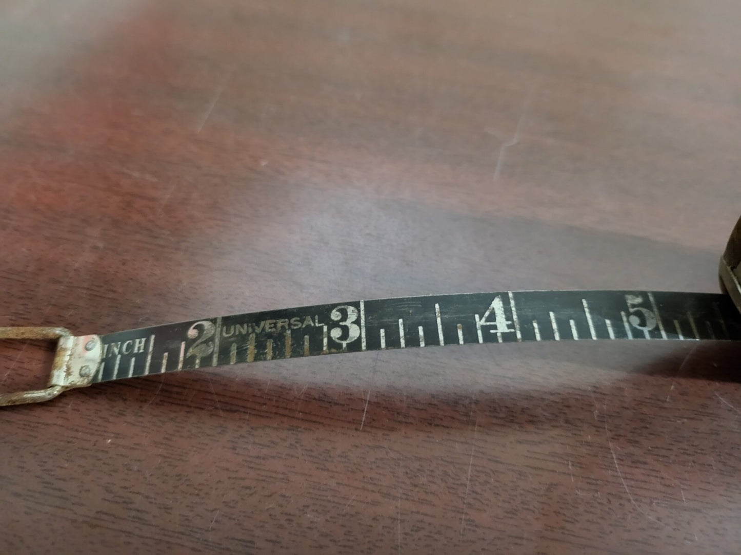 Vintage LUFKIN 50 ft  Tape Measure #543  Black with Silver Tape