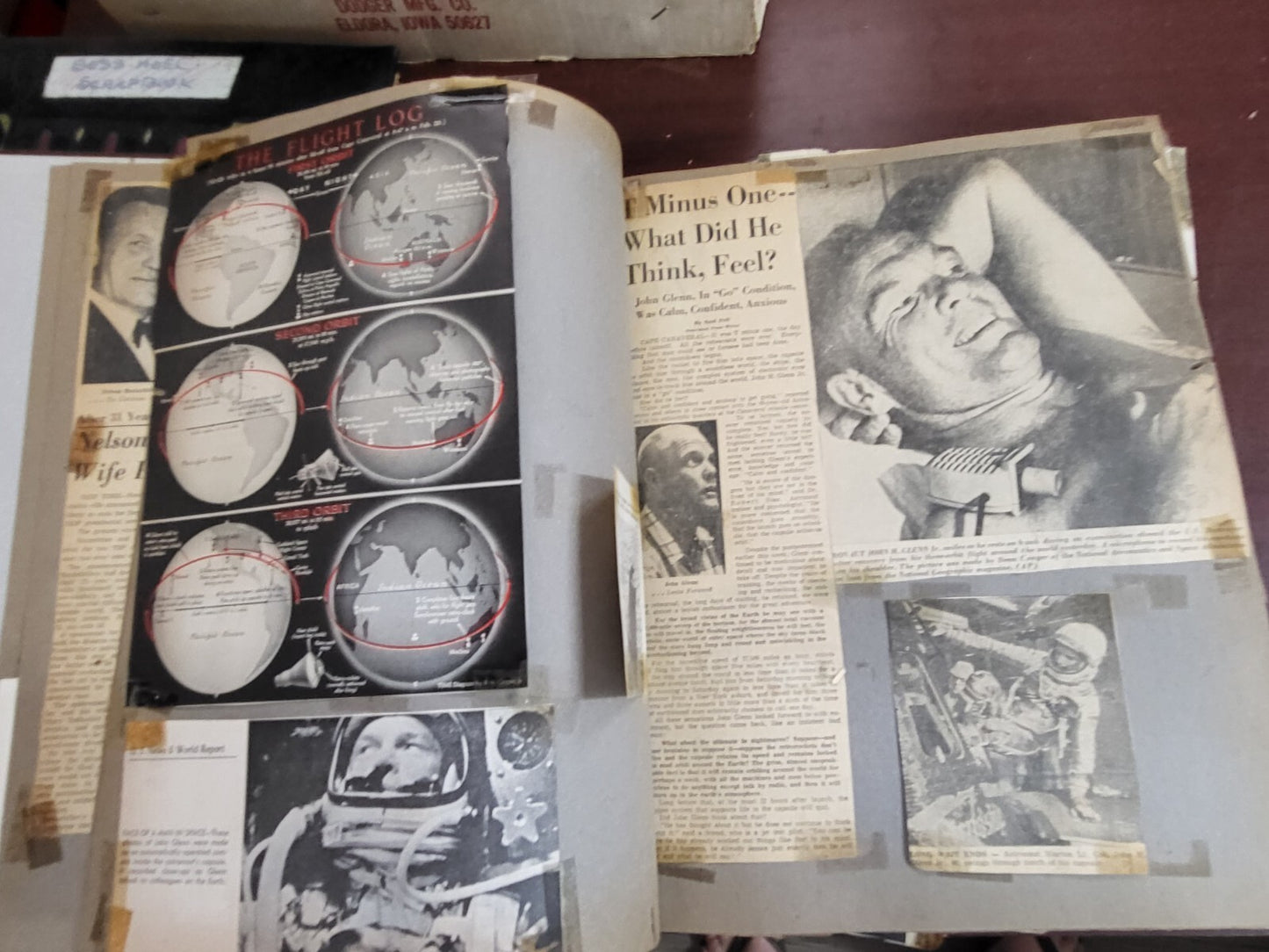 Vintage Scrapbook 1930-70s era National & Local News Personal Memorabilia* #2813