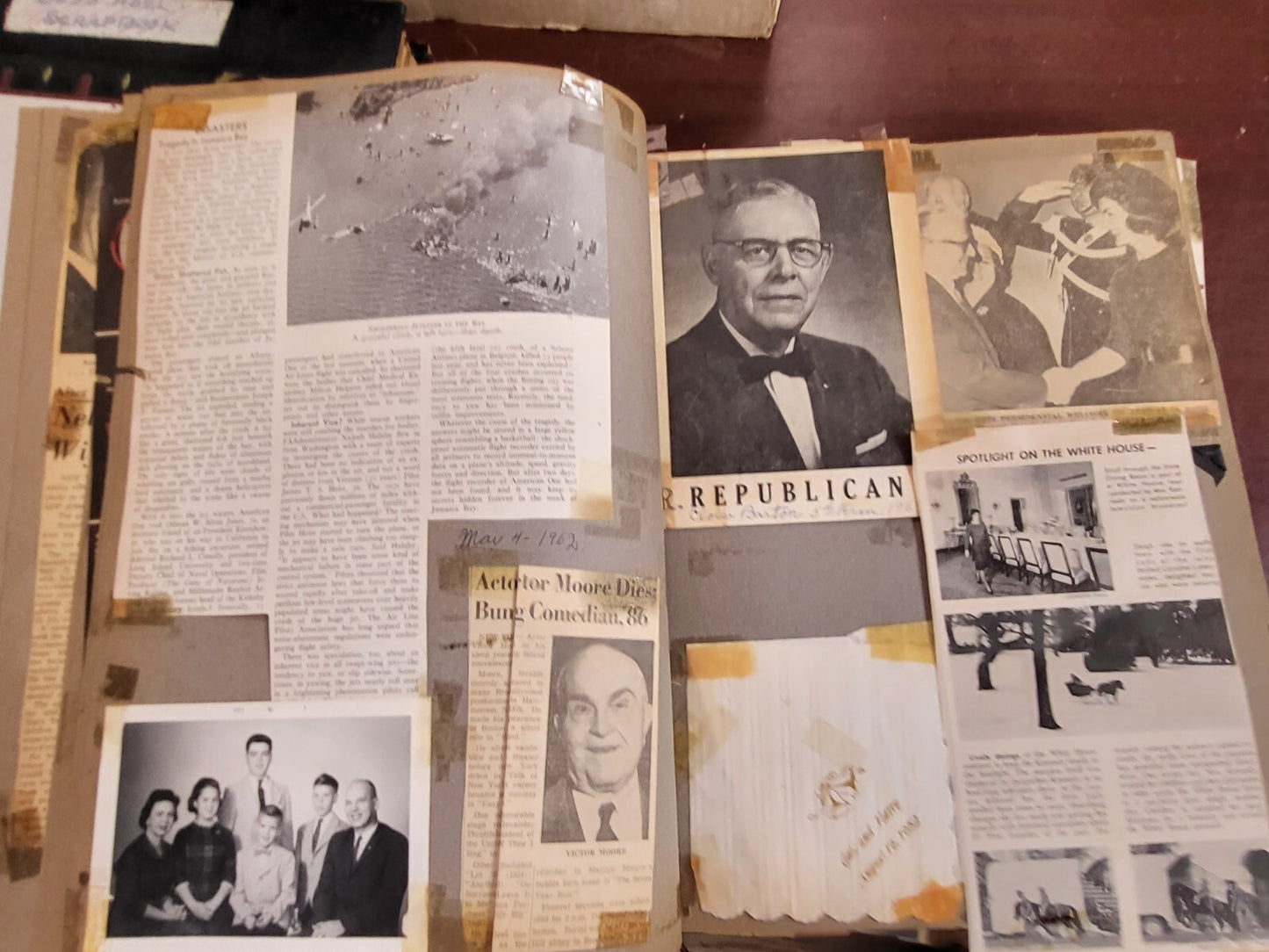 Vintage Scrapbook 1930-70s era National & Local News Personal Memorabilia* #2813