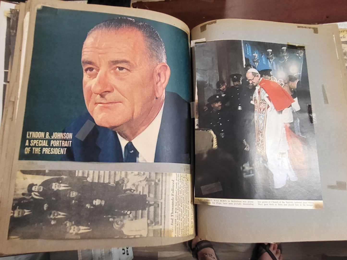Vintage Scrapbook 1930-70s era National & Local News Personal Memorabilia* #2813