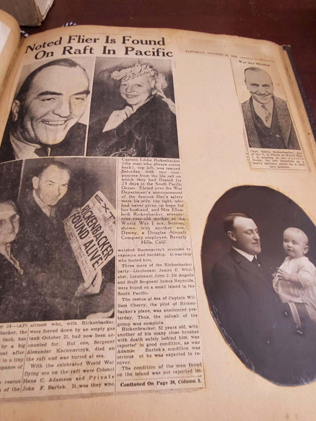 Vintage Scrapbook 1930-70s era National & Local News Personal Memorabilia* #2815