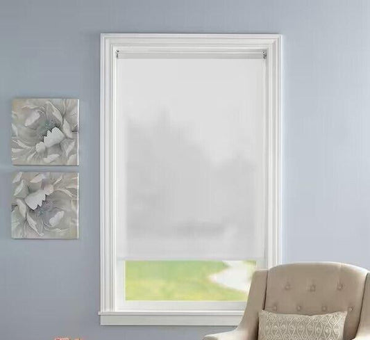 2 -  Light Filtering Solid Window Shade Roller Blind  36W x 72"L White NWT