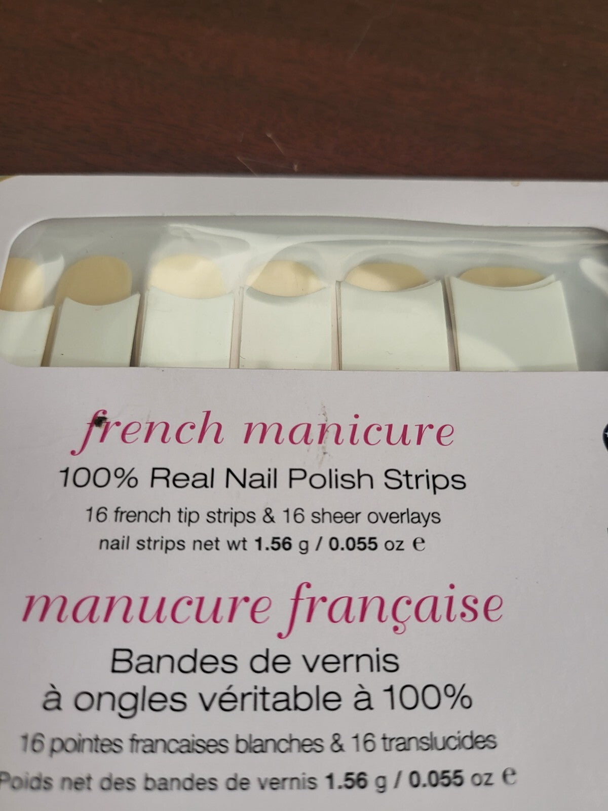 Color Street Nail Strips 16ct French Manicure City Of Love Ivory Solid			FTC060