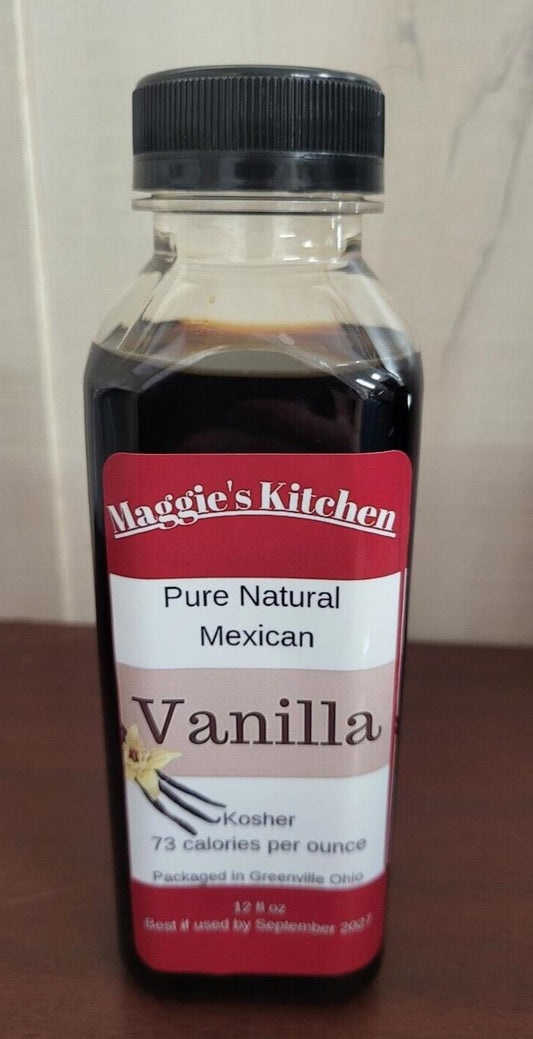 Pure Mexican Vanilla 12 oz Bottle - No Preservatives
