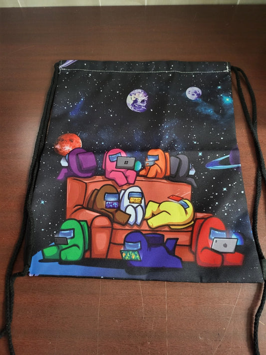 Innersloth Among Us Back Pack Book Bag Tote 12W x 15" H NWOT