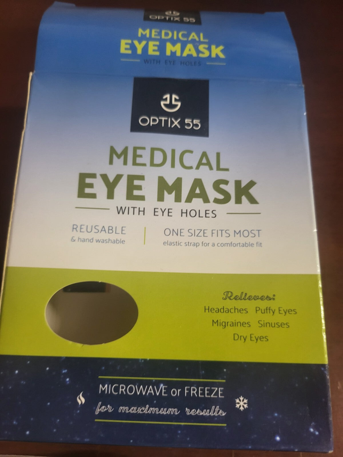Reusable Medical Eye Mask Gel Beads Cold or Hot Compress PINK Permanent Makeup+