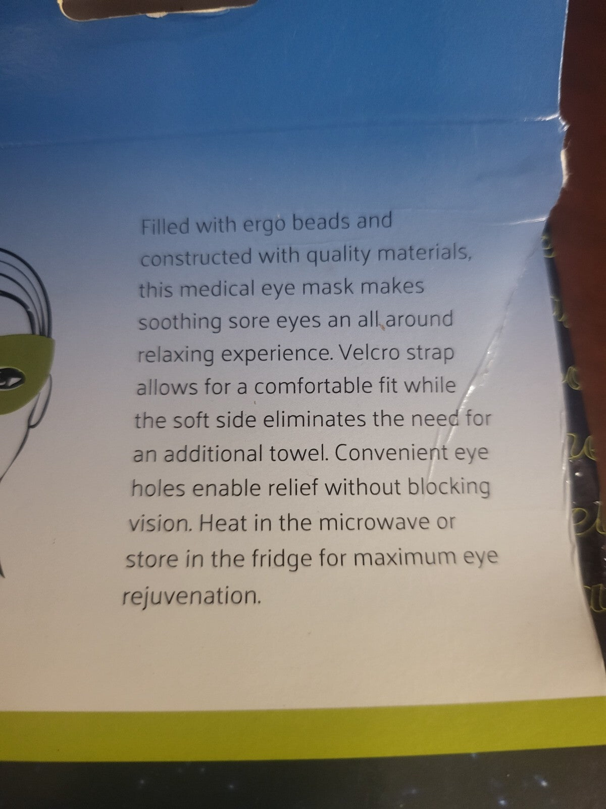 Reusable Medical Eye Mask Gel Beads Cold or Hot Compress PINK Permanent Makeup+
