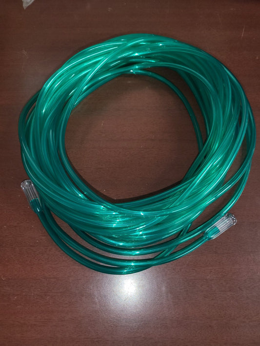 50 ft Green Tubing 1/4" with Connectors Bulk Item Air Line Water Line Max30 GPH