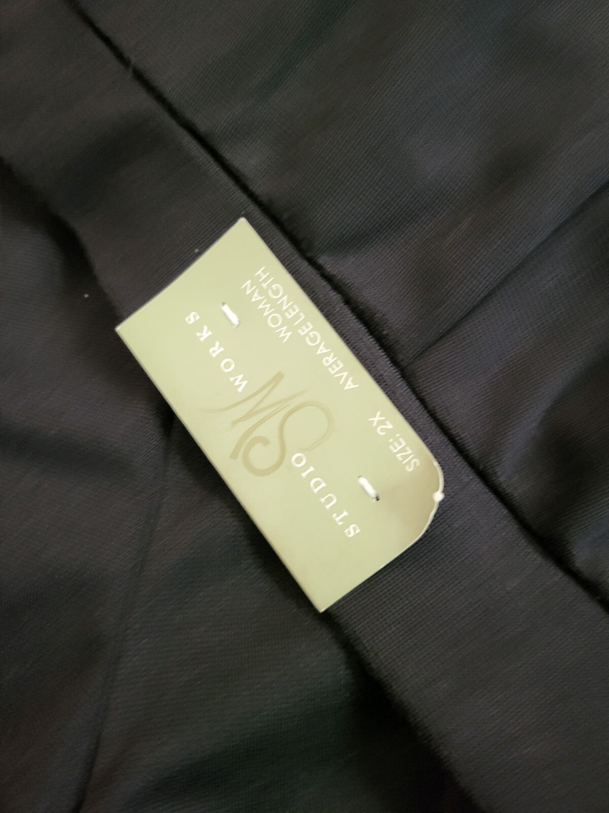 Womens Studio Works Pants 2X Black   W 39" H 30" Ins 30" NWT