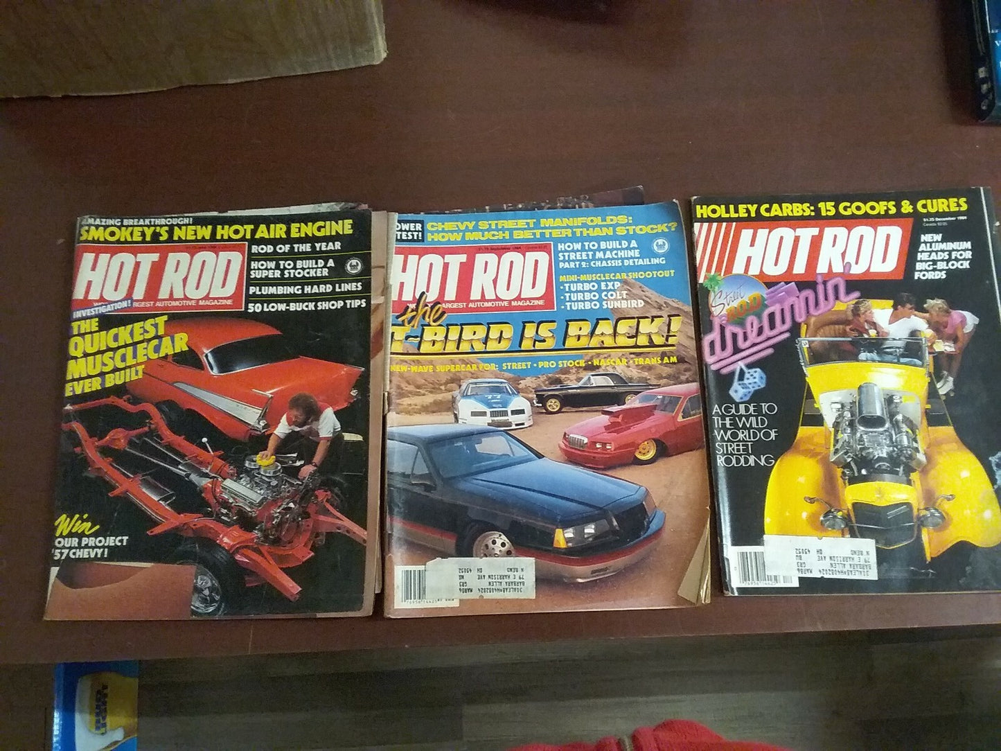 Books Vintage Lot - 9 Hot Rod Magazine Car Auto 1983-99