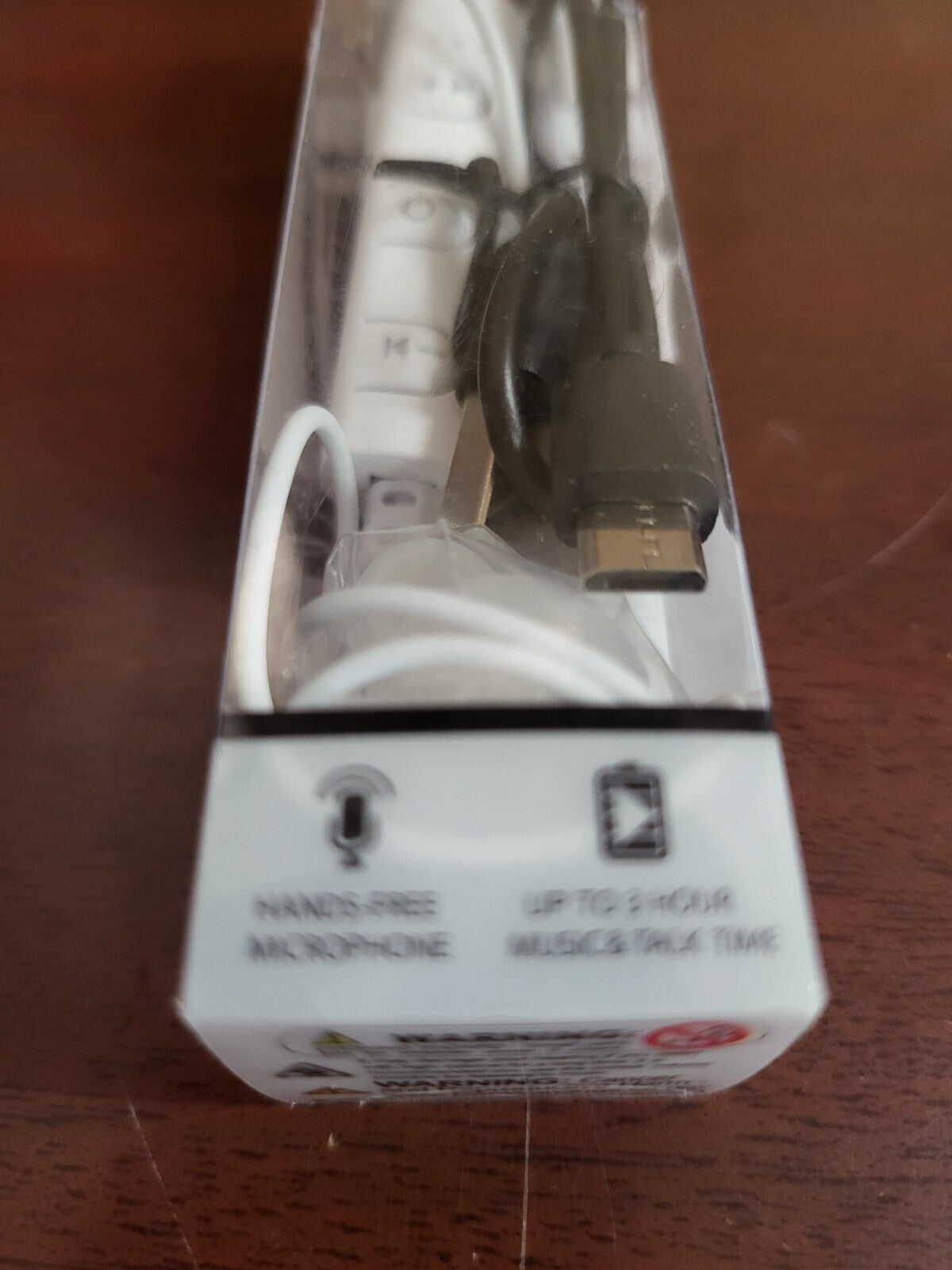 Billboard Wireless Earbuds with Control & Microphone WHITE Bluetooth