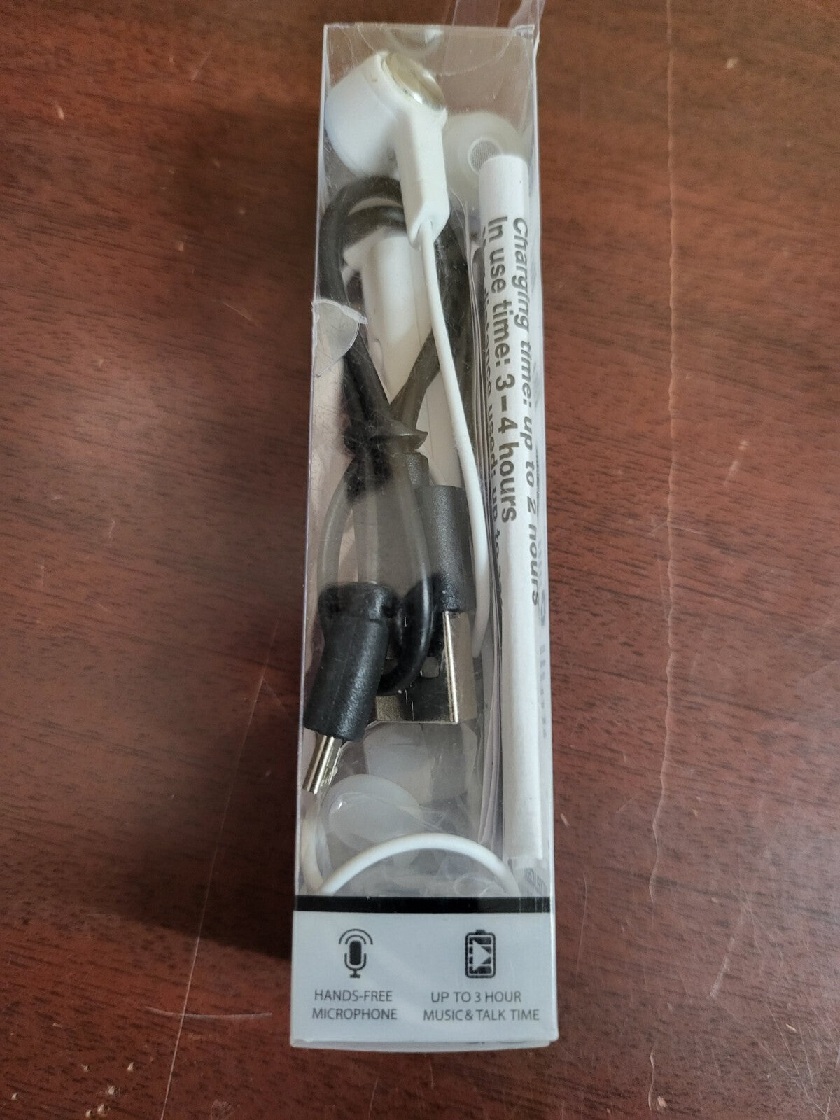 Billboard Wireless Earbuds with Control & Microphone WHITE Bluetooth
