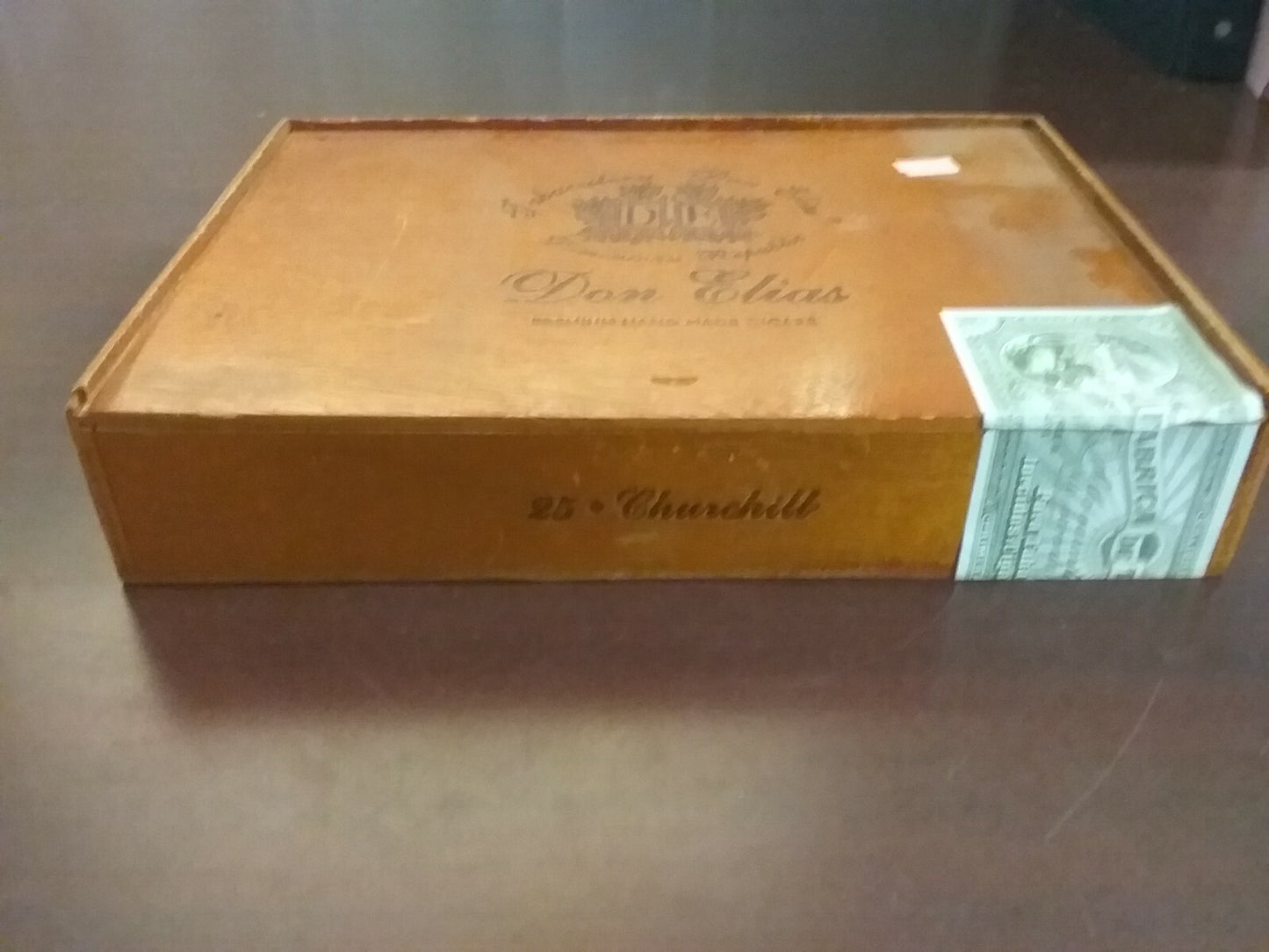 Vintage Cigar Box Don Elias Jabacalera Dominican  craft supply  Vintage