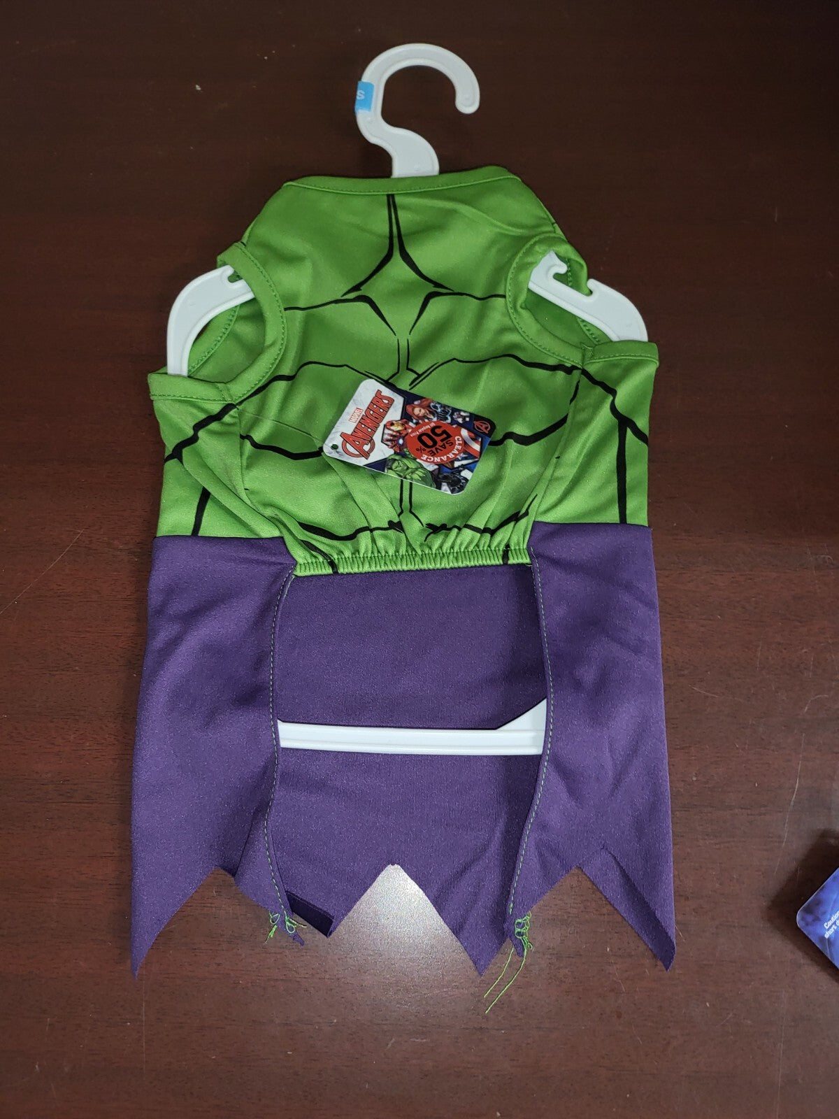 Pet Clothes Dog Clothing Costume Incredible Hulk Size SMALL  Marvel Avengers