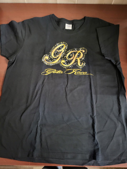 Ladies Racing T-Shirt  GOTTA RACE Black XLARGE Ch 23"  L26" Gildan
