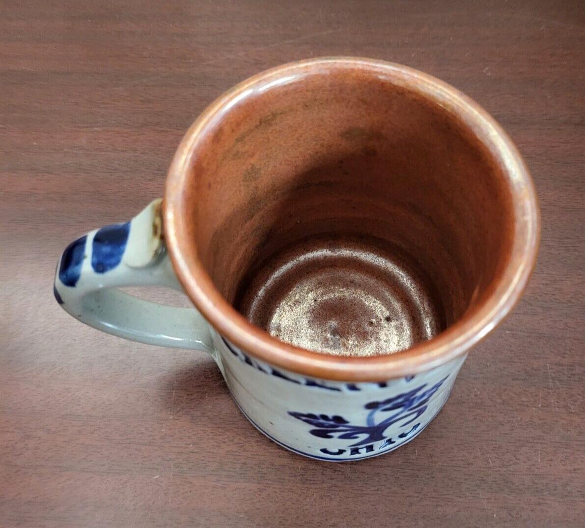 Greenville, OH Coffee Mug Cup 3.75W x 4.25"H Stoneware Gray Blue Brown