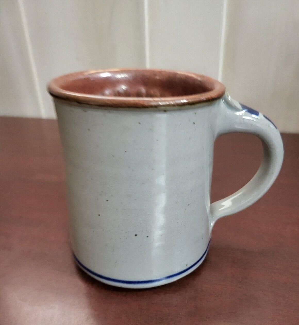 Greenville, OH Coffee Mug Cup 3.75W x 4.25"H Stoneware Gray Blue Brown