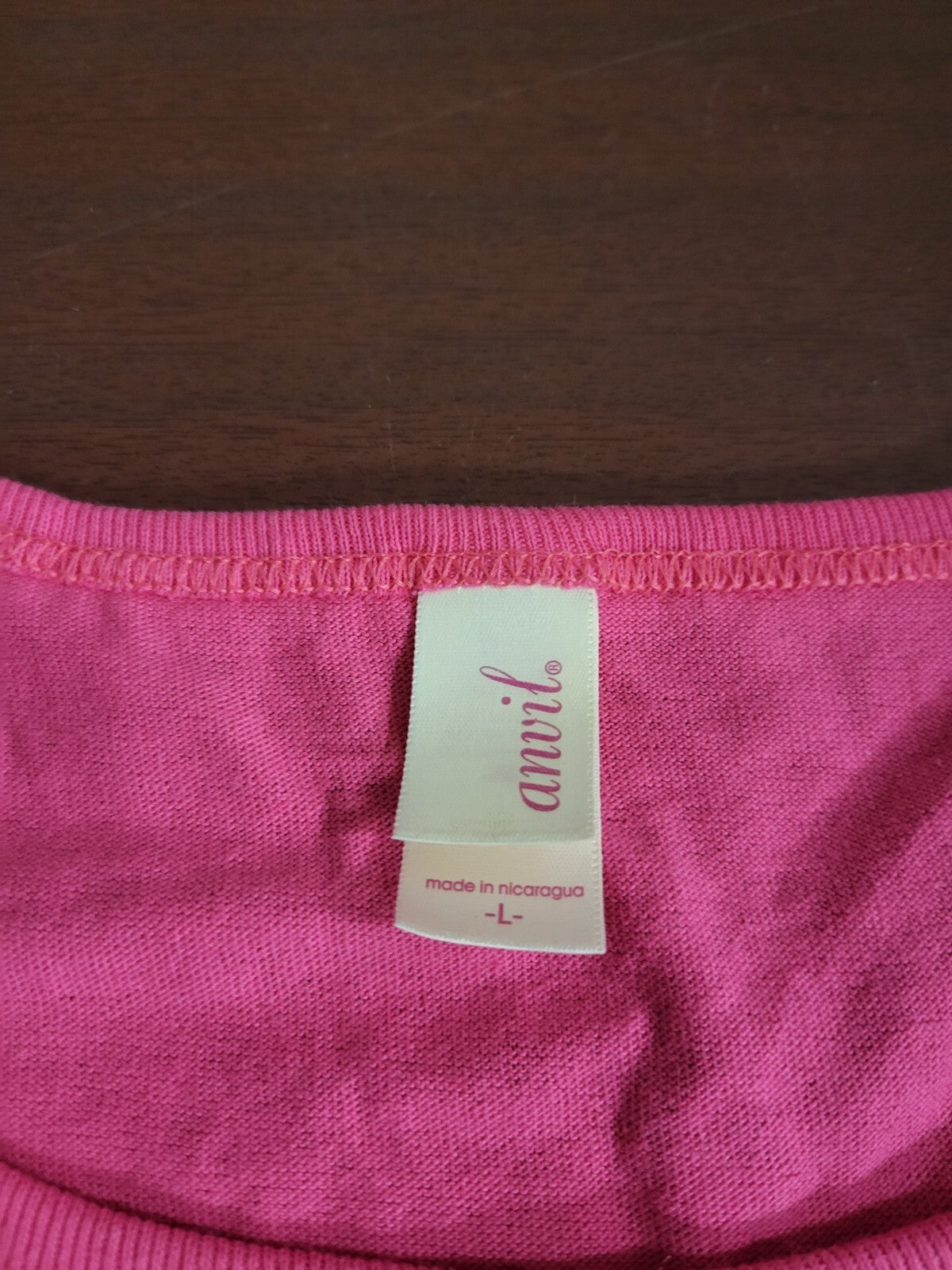 Ladies Tank Top LUCAS OIL LATE MODEL DIRT SERIES Pink LARGE Ch 21"  L23"  Anvil
