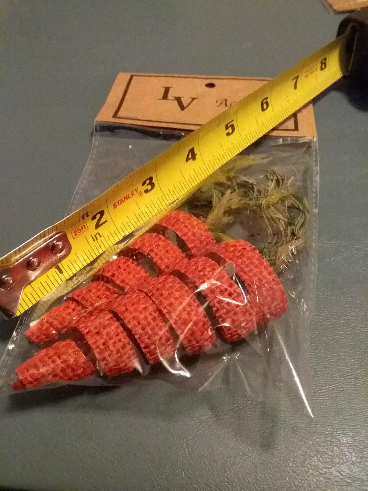 LV Accents Burlap Carrots Spiral 2 Pack see photos Country Primitive Craft Decor