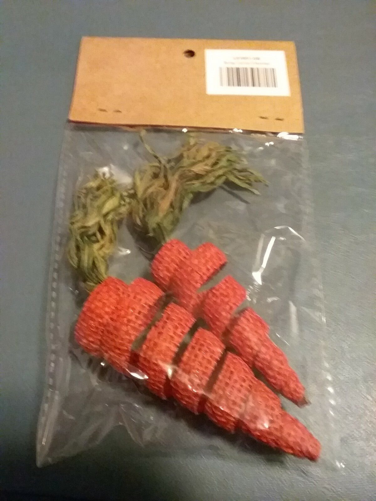 LV Accents Burlap Carrots Spiral 2 Pack see photos Country Primitive Craft Decor