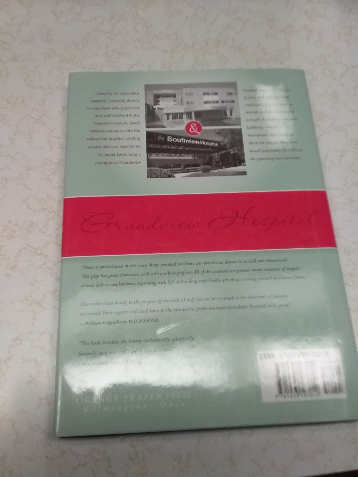 Book - Patients & Patience: Celebrating the History of Grandview Hospital #2423