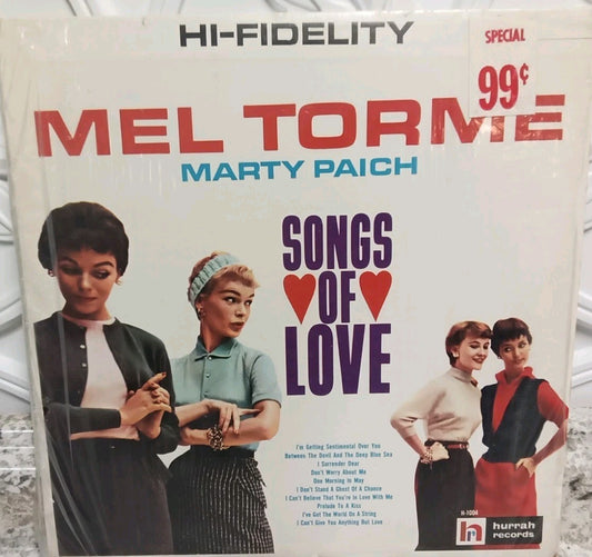 Mel Torme Marty Paich Songs of Love Vinyl Record