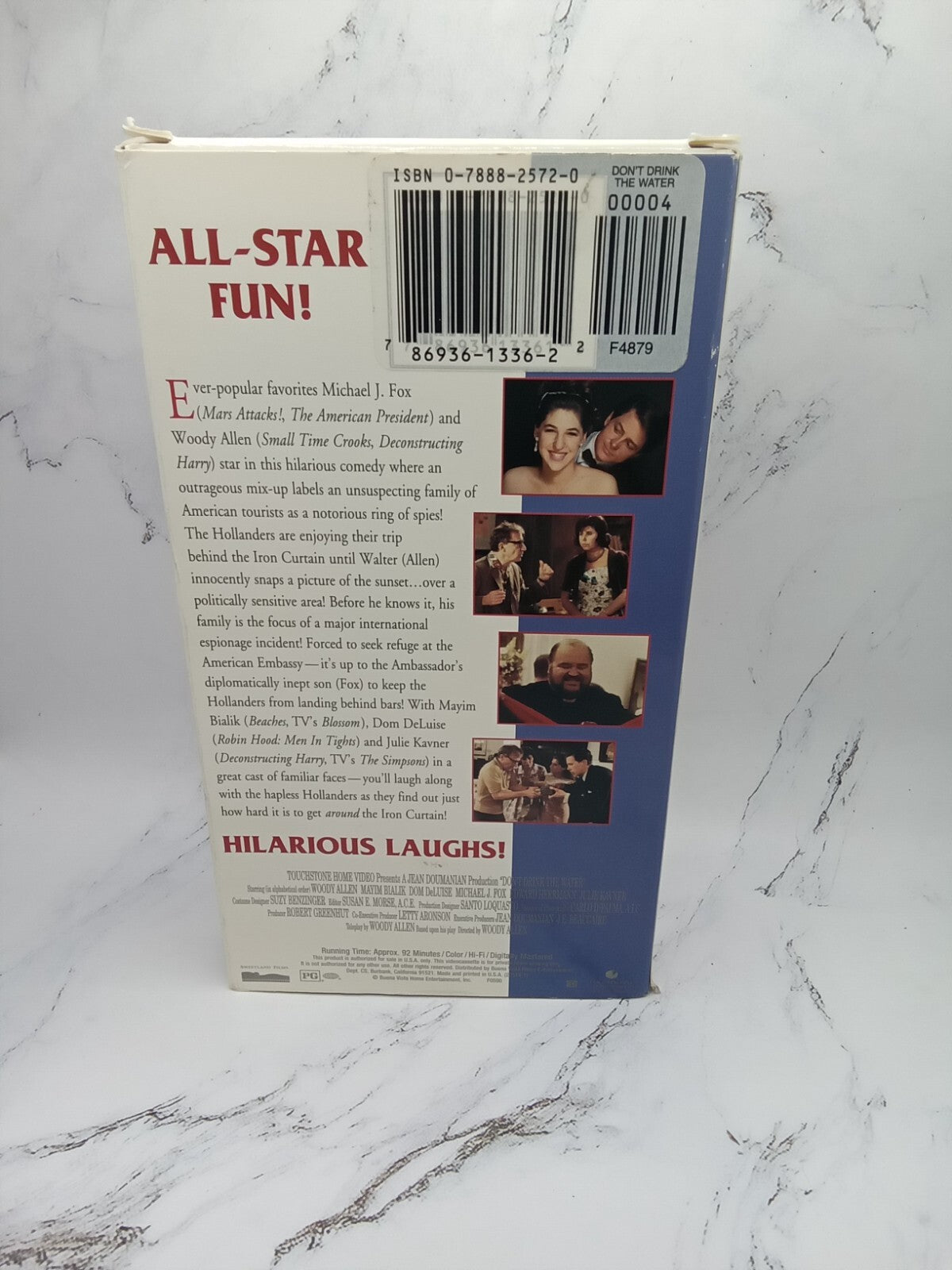 Don't Drink the Water VHS Tape Woody Allen Michael J Fox