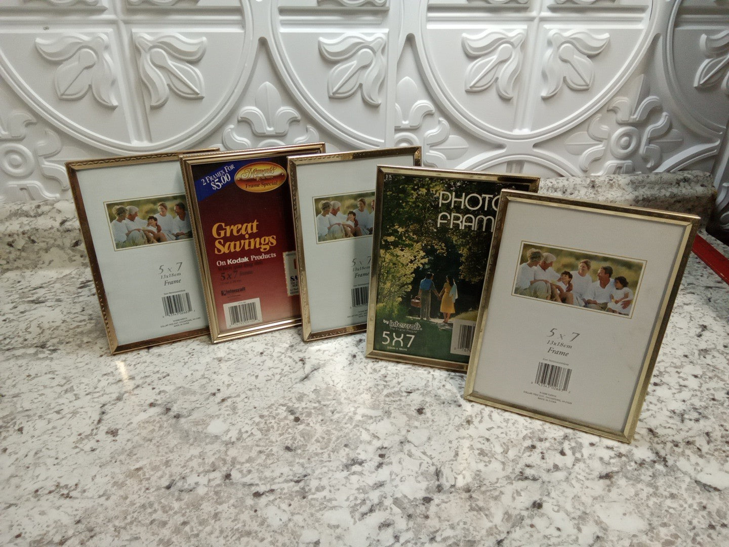 5x7 picture frames lot Of 5