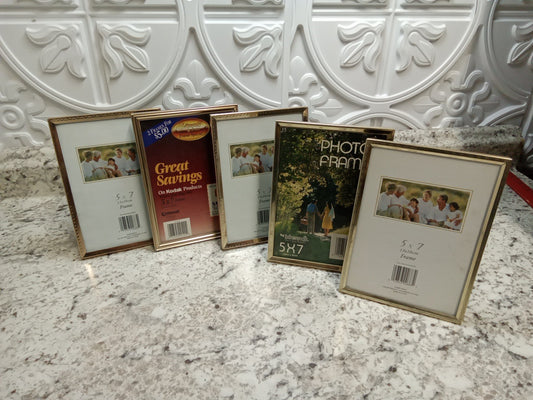 5x7 picture frames lot Of 5