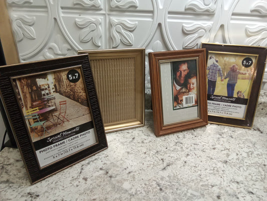 5x7 picture frames lot Of 4