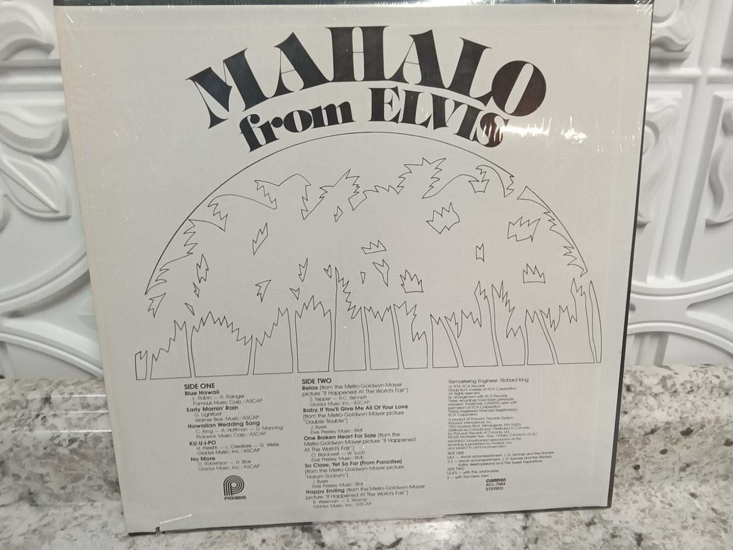 Mahalo From Elvis Vinyl Record