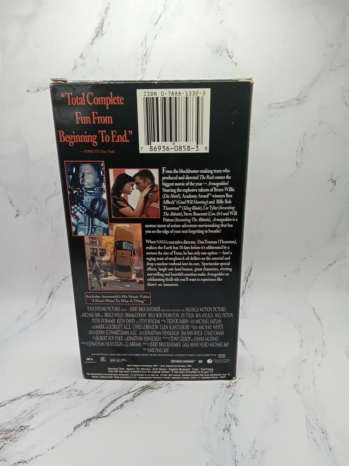 Bruce Willis Armageddon VHS Tape