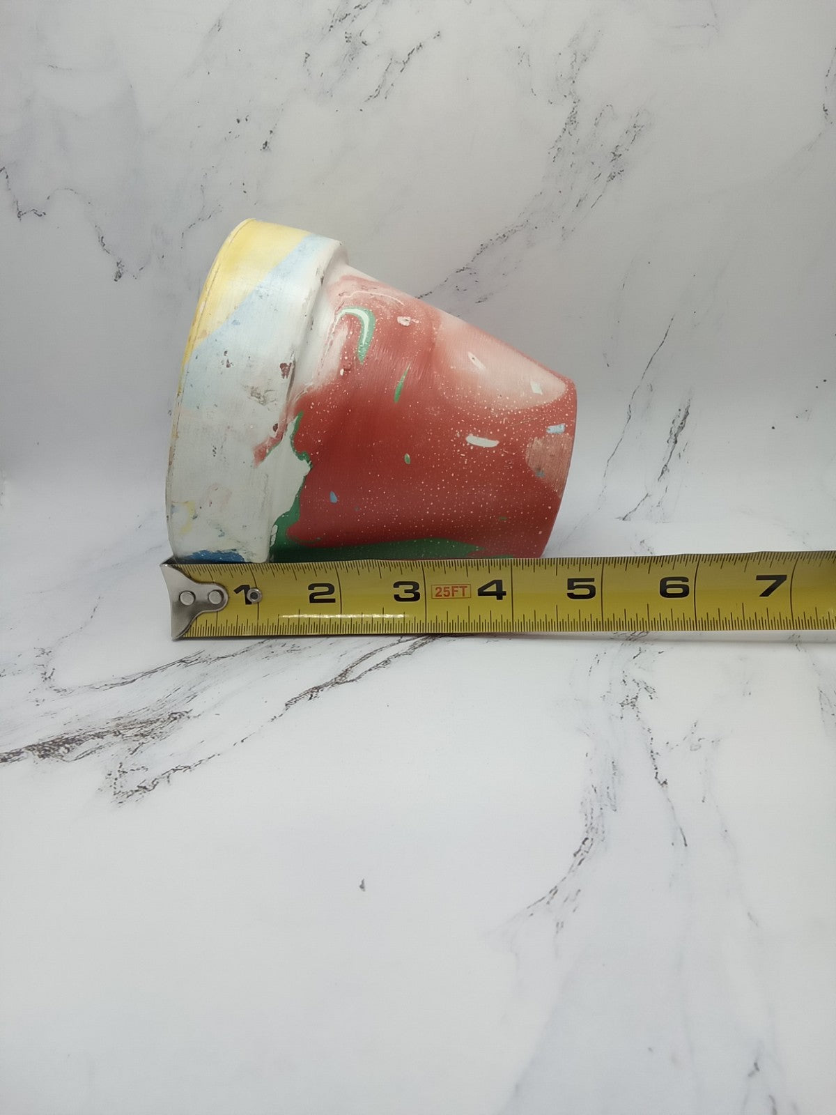 Hand Painted Terracotta Clay 4 Inch Flower Pot Planter Colorful
