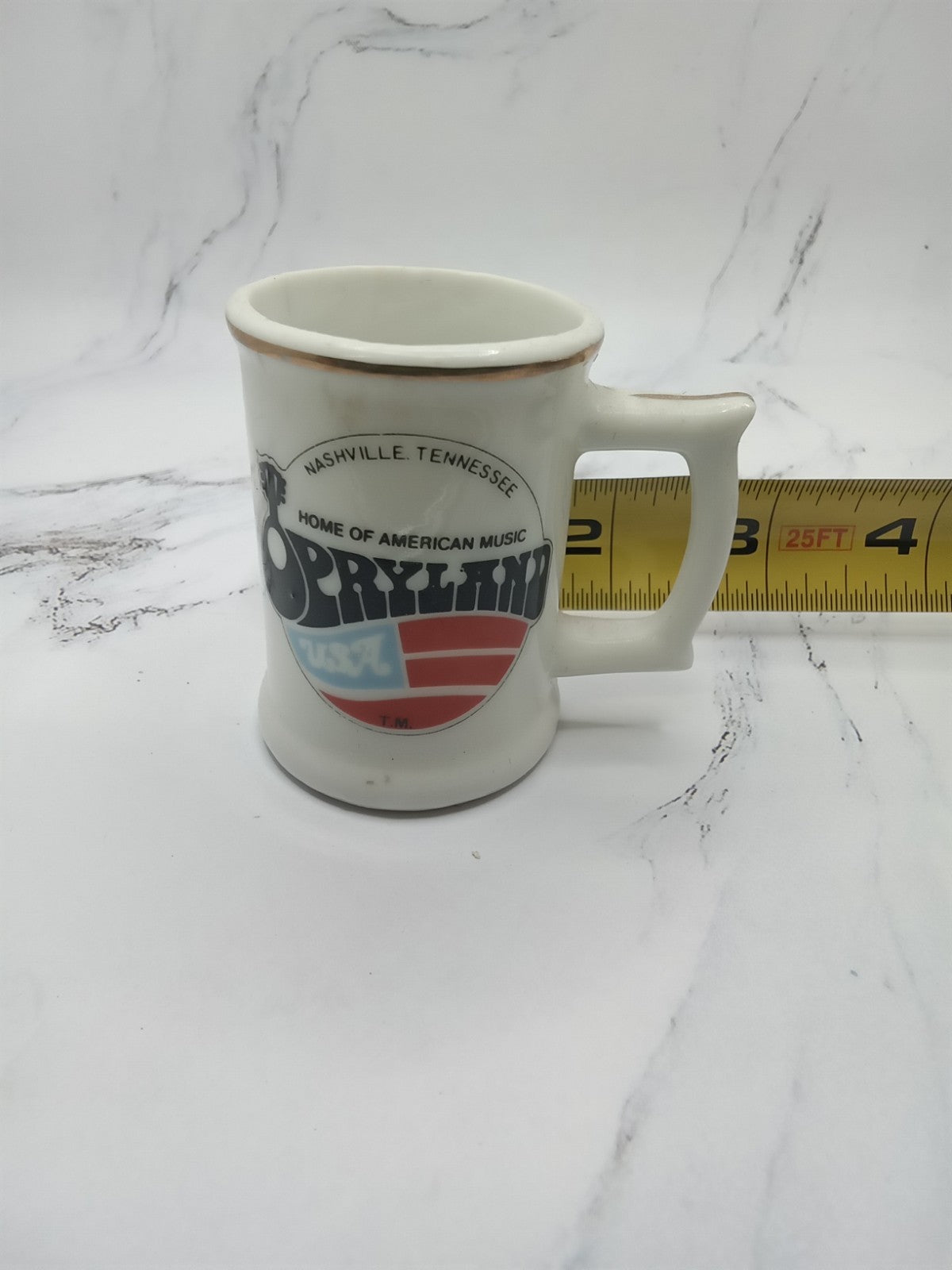 Miniature Opryland Mug Nashville Tennessee Souvenir Travel Memorabilia