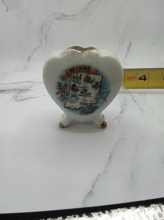 Vintage Indiana Souvenir Collectable Mini Vase Toothpick Holder