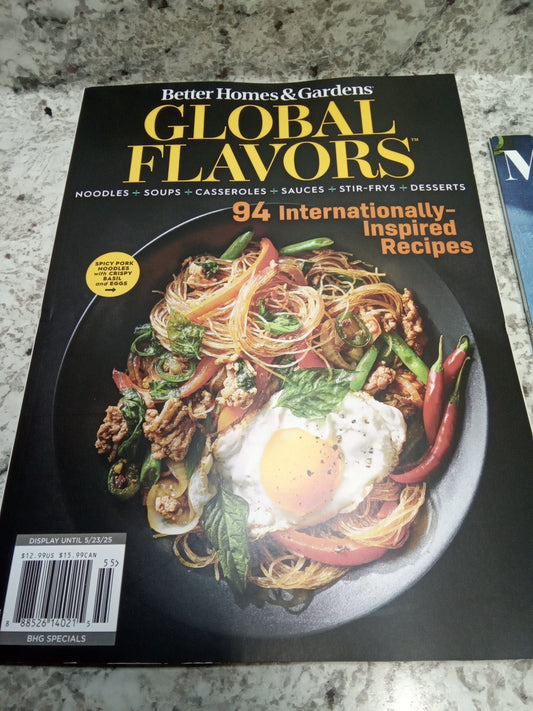 better homes and gardens Global Flavors Magazine