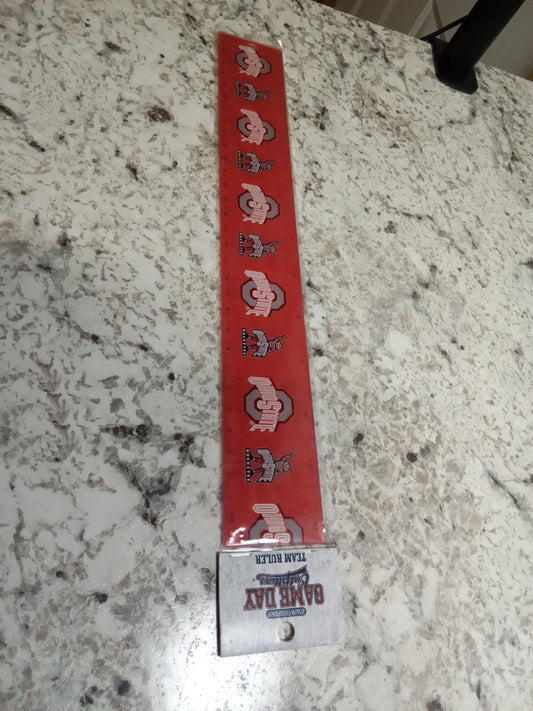 Ohio State Plastic Ruler 12 Inch