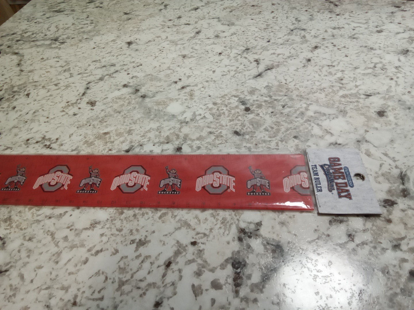 Ohio State Plastic Ruler 12 Inch