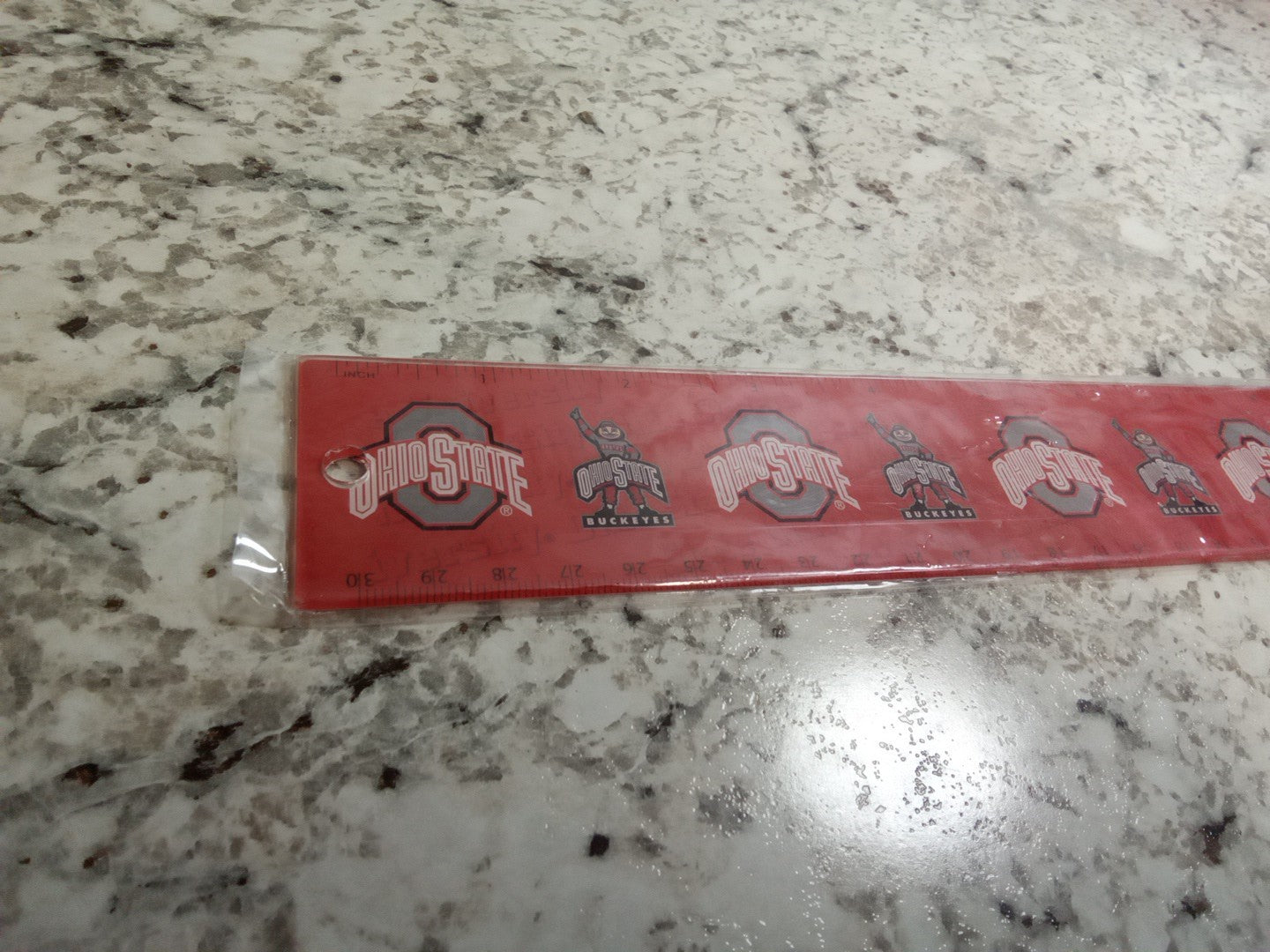 Ohio State Plastic Ruler 12 Inch
