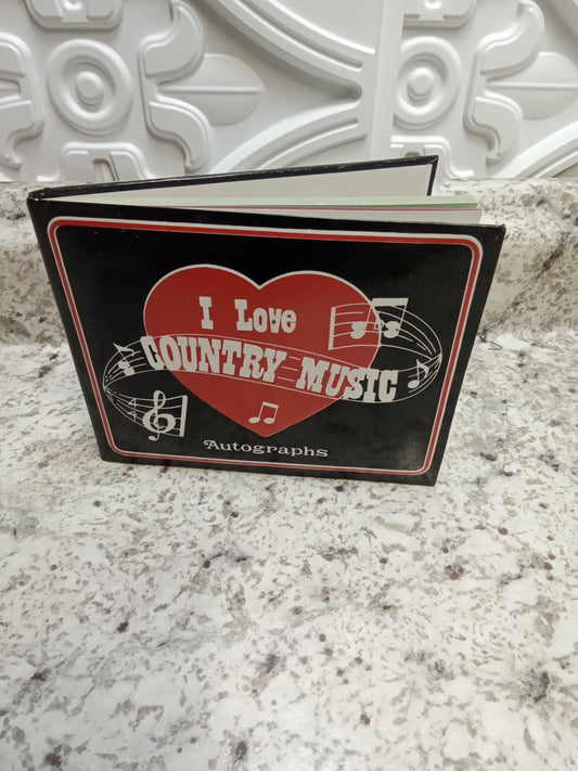 I Love Country Music Empty Autographs Book