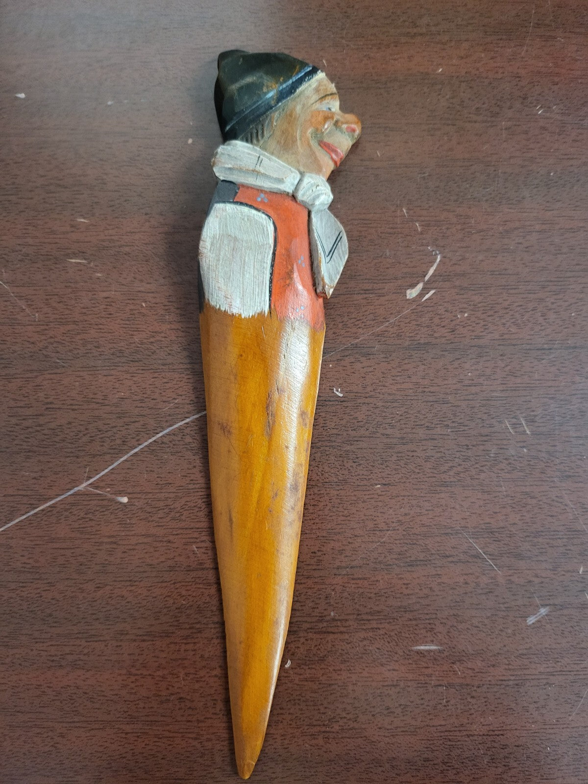 Vintage Wood Letter Opener 7.5"L