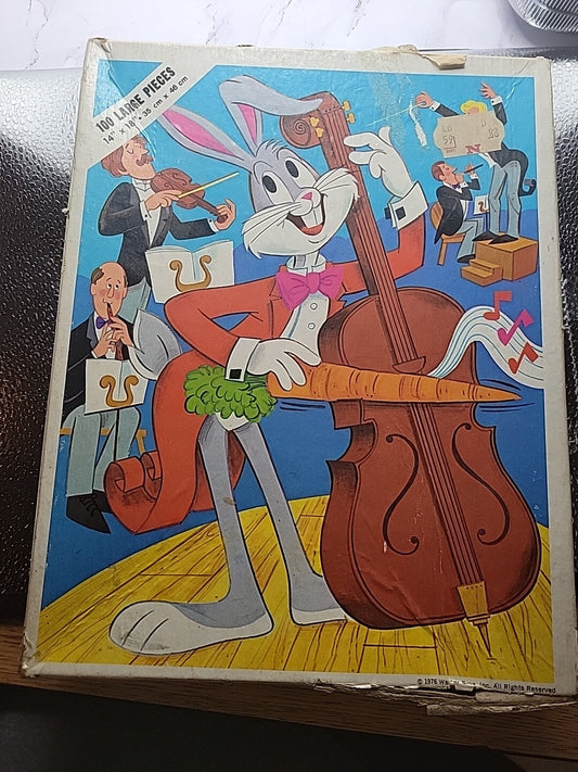 Vintage 1976 Bugs Bunny 100 Piece Jigsaw Puzzle Golden COMPLETE 70s Whitman