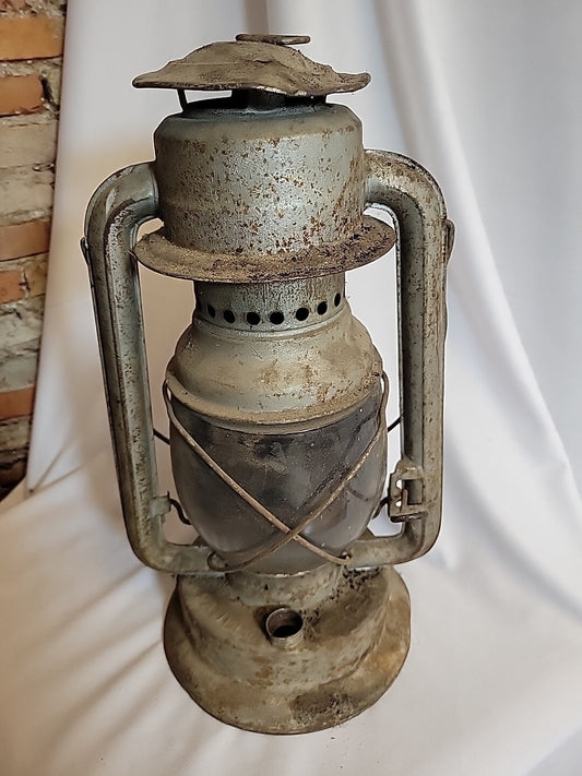 Railroad Lantern Vintage PAULL’S LEADER #2 cold Blast LANTERN Antique Barn Decor